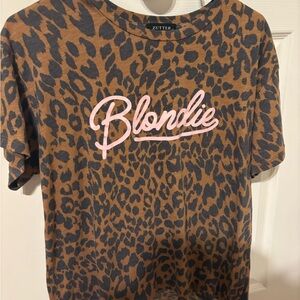 Zutter Leopard Print Blondie T-Shirt